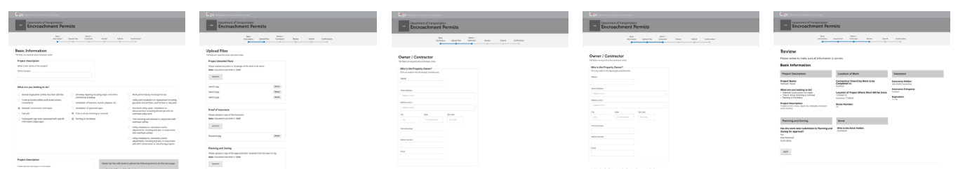Contractor Wireframes